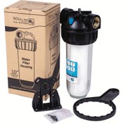 تصویر پیش فیلتر مدل جامبو 10 اینچ ورودی 3/4 اینچ شفاف نشکن 