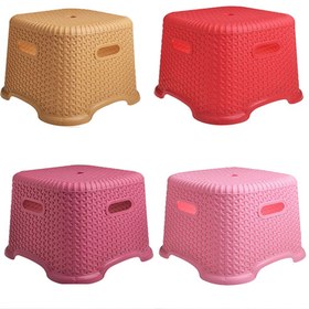 تصویر صندلی حمام مدل Wicker-SML - کرم روشن 