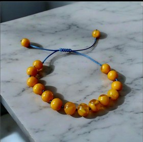 تصویر دستبند سنگ کهربا 