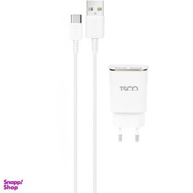 تصویر شارژر دیواری تسکو مدل TTC 57 به همراه کابل USB-Type C 