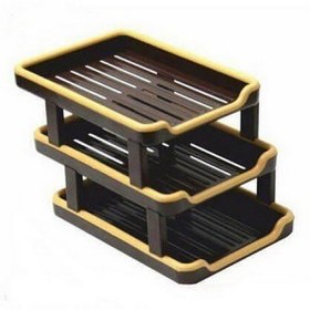 تصویر کازیه 3 (سه) طبقه قهوه ای کارا 