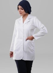 تصویر روپوش زنانه مدل کتی Womens White Lab Coat Koti
