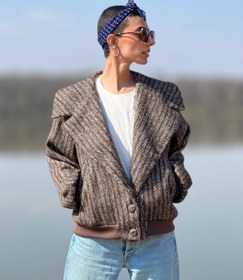 تصویر کت کوتاه پشمی فری‌سایز 