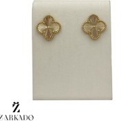 تصویر گوشواره میخی طلا ونکلیف سایز 4 کد E22378 