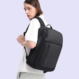 تصویر کوله پشتی لپ تاپ 15.6 اینچ یو اس بی دار ضد آب بنج BG-7663 Bange BG-7663 Tas Ransel pria Laptop Kerja Backpack 15.6 Inch