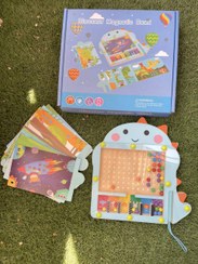 تصویر پازل مغناطیسی دایناسوری مناسب خردسال 