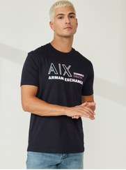 تصویر تی شرت طرح دار مردانه | آرمانی اکسچینج Armani Exchange 5003021298 