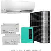 تصویر پکیج خورشیدی مناسب اسپیلت 30 هزار Solar Cooler 30000 BTU