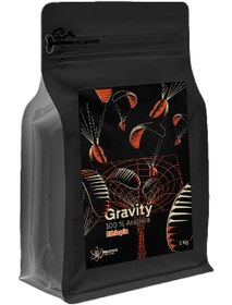 تصویر دانه قهوه های کوالیتی مدل Gravity وزن ۲۵۰ گرم 