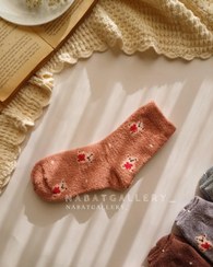 تصویر جوراب بوکله تدی ساقدار فری سایز برند coco 