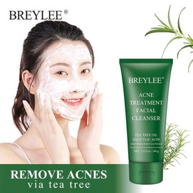 تصویر فوم شستشو صورت تیوپی چای سبز بریلی Breylee facial cleanser