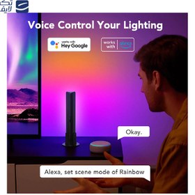 تصویر چراغ رومیزی هوشمند گووی مدل RGBICWW WiFi Bluetooth Flow Plus Light Bars H6056 Govee RGBICWW WiFi + Bluetooth Flow Plus Light Bars H6056