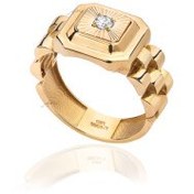 تصویر انگشتر طلا مردانه طرح رولکس کد MR102 