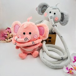 تصویر عروسک فیل خرطوم متری 