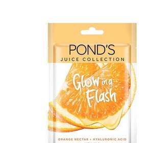 تصویر ماسک صورت پرتقال پوندز PONDS ورقه ای Glow in a Flash 