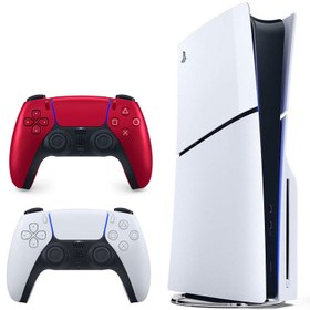 تصویر کنسول بازی سونی مدل PlayStation 5 Slim ظرفیت یک ترابایت ریجن 2016A اروپا به همراه دسته اضافی Sony PlayStation 5 Slim Console 1TB Region 2016A Europe with Additional Controller