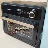 تصویر سرخ کن بدون روغن و مینی توستر گوسونیک مدل 612 Gosonic oil-free fryer and mini toaster model 612