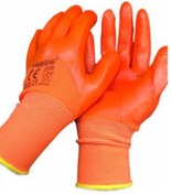 تصویر دستکش ایمنی استاد مدل ژله ایی نارنجی 