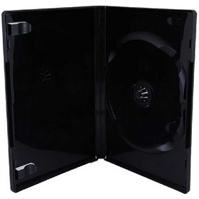 تصویر قاب DVD تک 14 میل مشکی کریستال ا Single Disc DVD Case Premium Glossy Shiny 14mm Black Single Disc DVD Case Premium Glossy Shiny 14mm Black
