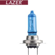 تصویر لامپ هالوژن گازی پایه H7 یخی لیزر – Lazer Lazer H7 Auto Blue Light Bulb