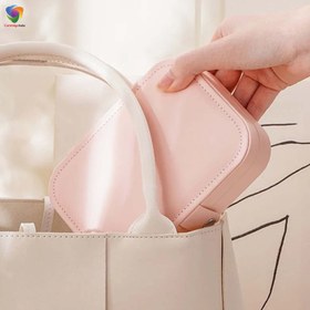 تصویر جعبه جواهرات چرمی مسافرتی مستطیلی 