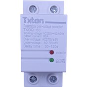 تصویر محافظ کل ولتاژ و جریان 63 آمپر txton 