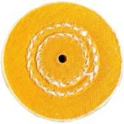 تصویر کرکی پرداخت النگویی زرد ترک Yellow Cotton Polishing Bracelet Buffing Wheel