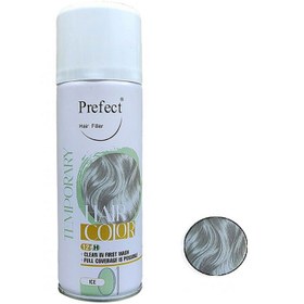تصویر اسپری رنگ مو موقت پرفکت شماره ۰۱ حجم ۱۵۰ میلی لیتر رنگ یخی 