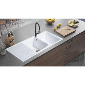 تصویر سینک گرانیتی توکار لوتوس مدل ایتالیایی Granite sink