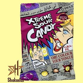 تصویر آبنبات ترش پالازی طعم توت فرنگی وزن ۱۸ گرم 