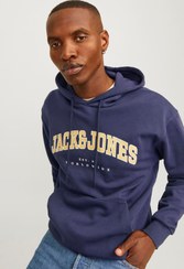 تصویر سویشرت مردانه جک اند جونز اورجینال آبی سرمه ای Jack & Jones TYCC57EF9707307204 