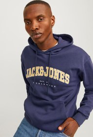 تصویر سویشرت مردانه جک اند جونز اورجینال آبی سرمه ای Jack & Jones TYCC57EF9707307204 