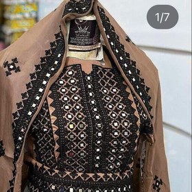 تصویر لباس بلوچی سیاه دوز 