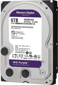 تصویر هارد دیسک اینترنال وسترن دیجیتال سری بنفش ظرفیت 6 ترابایت (غیر اصل) Western Digital Purple Internal Hard Disk 6TB