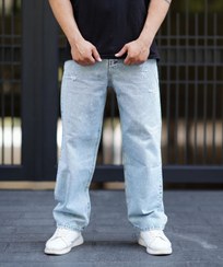 تصویر شلوار بگ استایل مردانه کد BG0178 رنگ آبی یخی سایز ۳۶ 