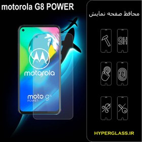 تصویر گلس محافظ صفحه نمایش نانو بلک اورجینال گوشی موتورولا Motorola G8 Power 