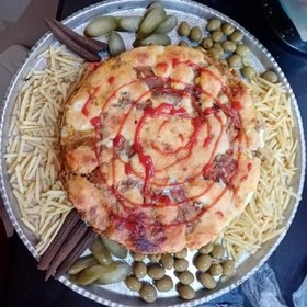 تصویر خوراک بورک بادمجان و مرغ عالی برای 6 تا 8 نفر 