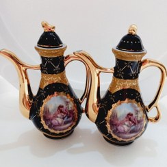 تصویر گلاب پاش چینی سورمه ای قدیمی 