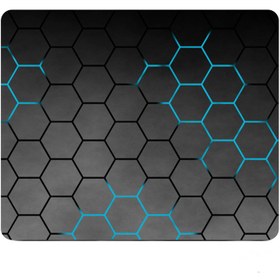 تصویر ماوس پد طرح Dark Hexagons مدل Z11 جنس درجه 1