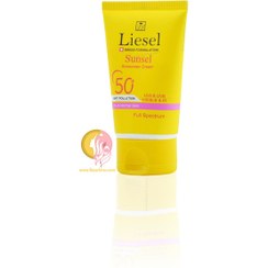 تصویر کرم ضد آفتاب سانسل Sunsel لایسل Liesel (نرمال تا خشک)بی رنگ 40ml 