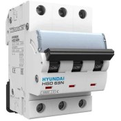 تصویر فیوز مینیاتوری سه پل 63 آمپر هیوندای کره اصلی HYUNDAI HGD 63N 3P-63A Miniyatori 63A se faz