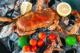 تصویر تصویر خرچنگ لابستر میگو کبابی باکیفیت فرمت JPG 