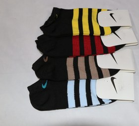 تصویر پك 4 عددي جوراب پسرانه مدل نايك Pack of 4 Nike socks for boys