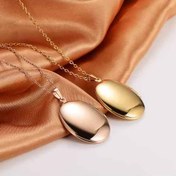 تصویر گردنبند آویز لاکت بیضی 