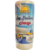 تصویر دستمال رولی مهسان کد 20240 بسته ۵۰ برگی 