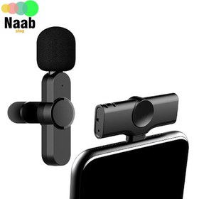 تصویر میکروفن یقه ای بی سیم موبایل K 8 PRO TYPE C @ IPHONE wireless microphone 