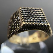 تصویر انگشتر مردانه طلا روس کد ۷۸۳۹ 