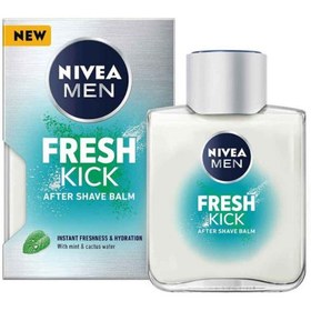 تصویر افترشیو بالم نیوا نعنایی Nivea Men مدل FRESH KICK میل 100 Nivea Fresh Kick After Shave Balm 100Ml