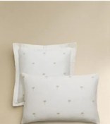 تصویر روبالشی ساتن طرح نخل گلدوزی شده زارا هوم 