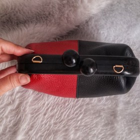 تصویر کیف دهانه چوبی 